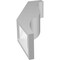 Ekena Millwork 3 1/2-in. W x 8-in. D x 16-in. H Funston Architectural Grade PVC Knee Brace BRCP035X08X16FST - alternate 2